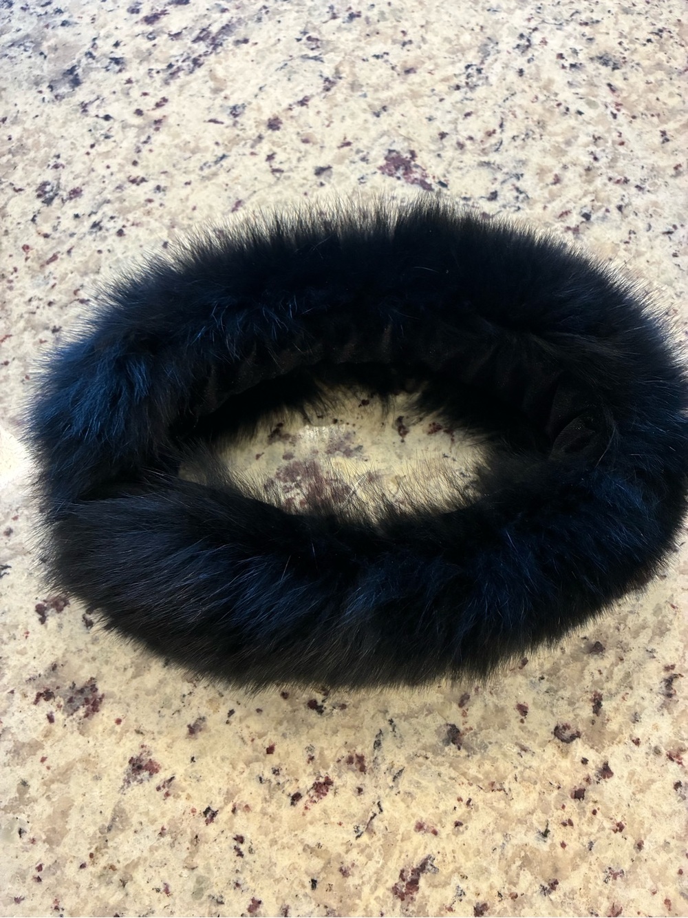 Overland Real Fox 🦊 Fur Headband - Black